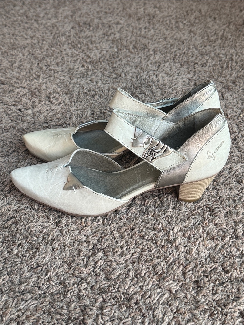 DorKing by Fluchos unique/vintage leather Mary Jane style heels, EU38 US8